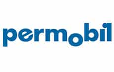 Permobil Logo als Hersteller für elektrische Rollstühle und Mobilitätshilfen