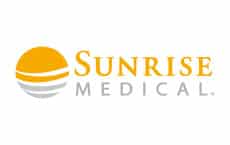 Sunrise Medical Logo als Hersteller für Rollstühle und Rehabilitationshilfsmittel